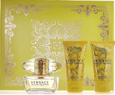 Amazon.com : Versace Yellow Diamond 3 Piece Gift 